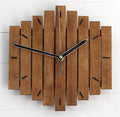 Rustic European Style Wooden Wall Clock