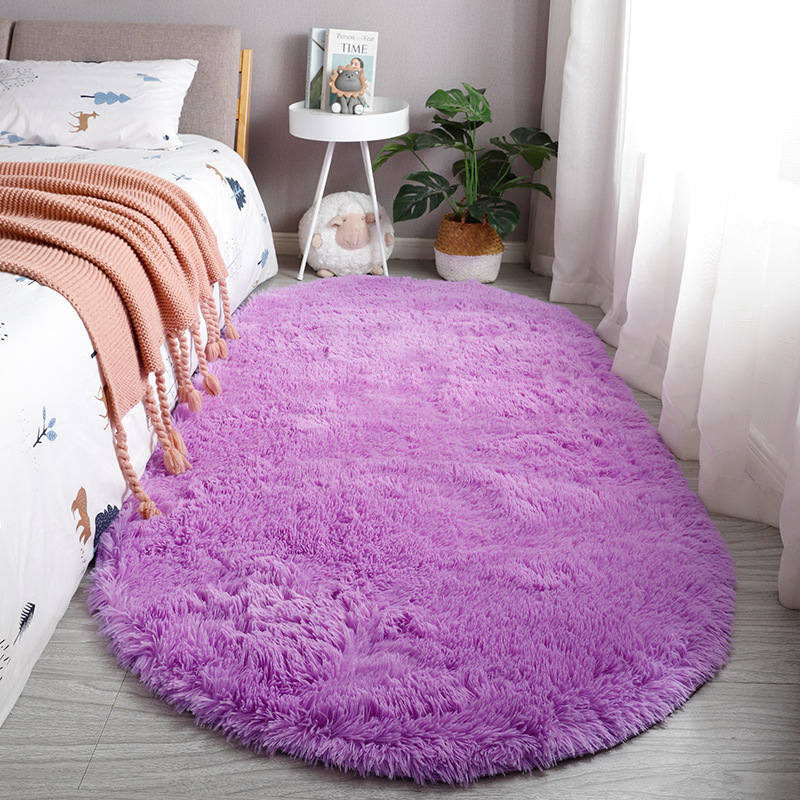 Soft Tie-Dye Bedside Rug