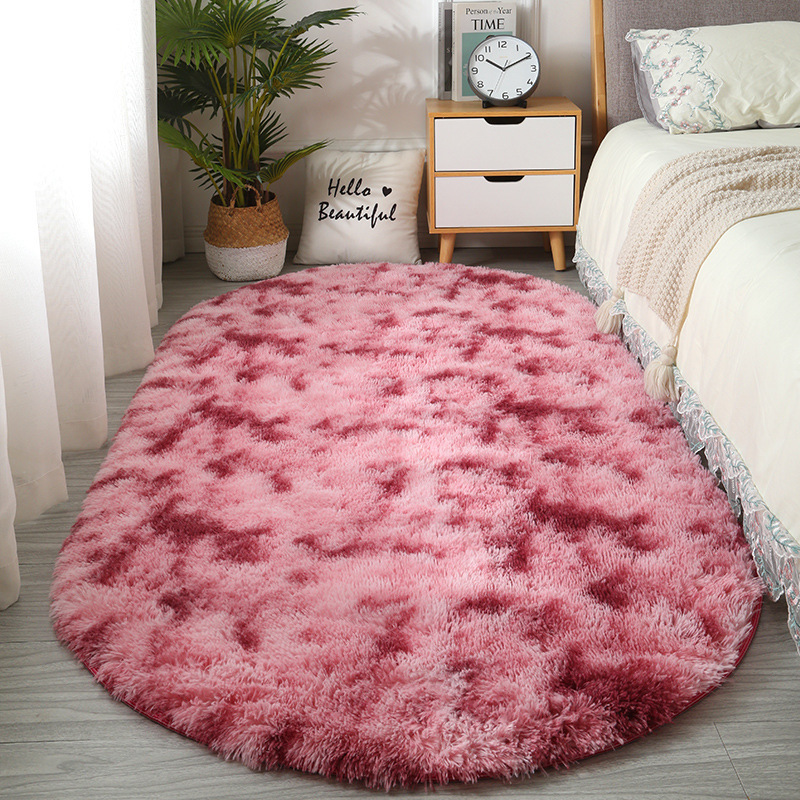 Soft Tie-Dye Bedside Rug