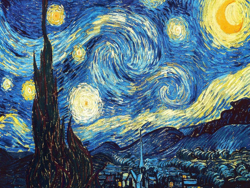 Van Gogh Starry Night Cross Stitch DIY Home Decor