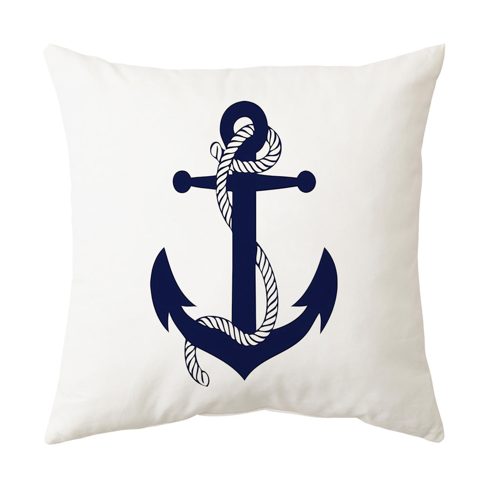 Pirate Ship Series Printed Throw Pillow Cover for Home