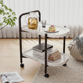 Nordic Rolling Tea Table with Storage