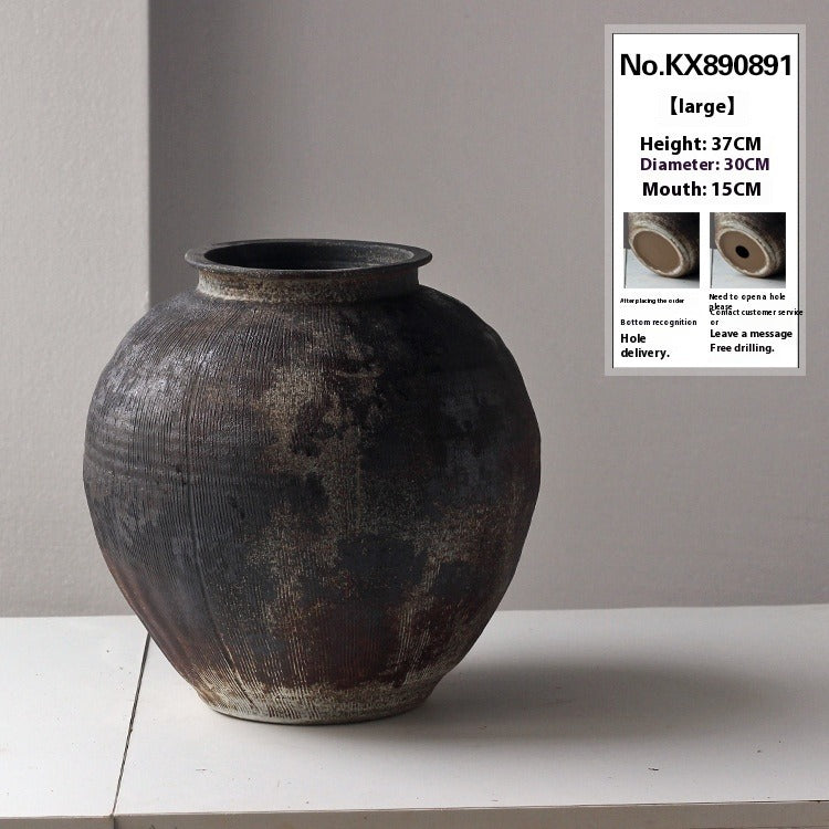 Vintage Ceramic Vase - Handmade
