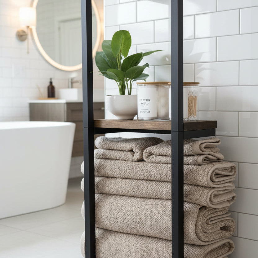 Bathroom Wall Towel Rack