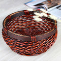 Circular Rattan Storage Basket